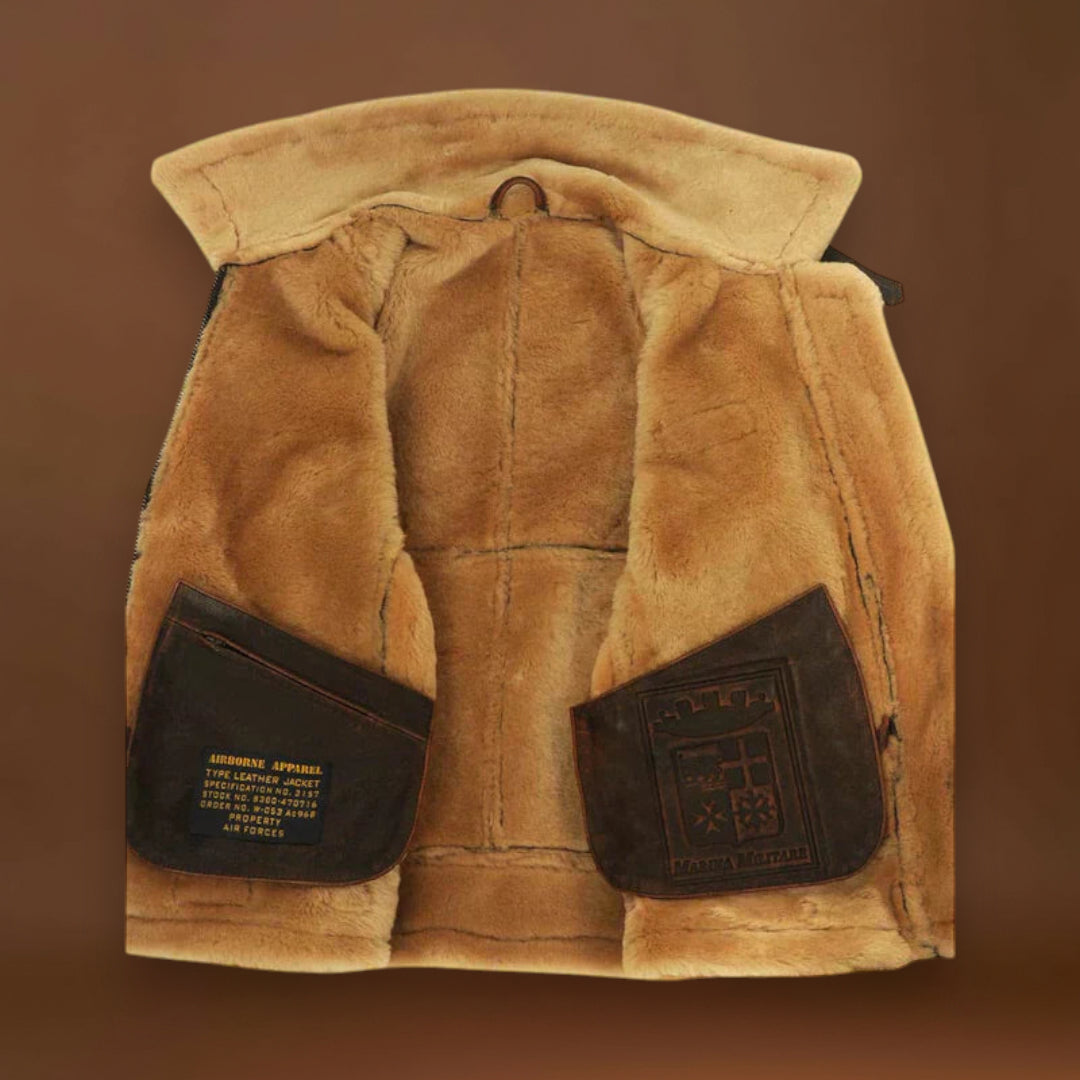 Hunter - Casaco de inverno em pele para homem Original