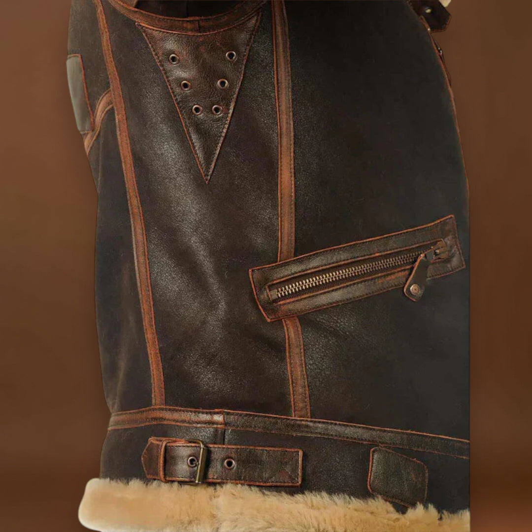 Hunter - Casaco de inverno em pele para homem Original