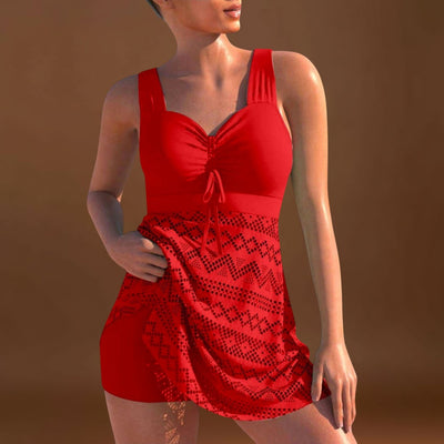 Andreia - Conjunto de fato de banho de duas peças com saia