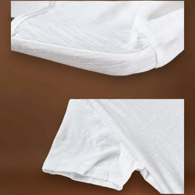 T-Shirt de Decote em V – Mistura Leve e Ajuste Respirável