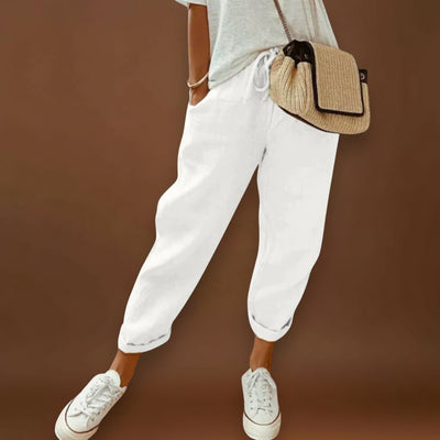 Bibi - Calças de linho elegantes e descontraídas