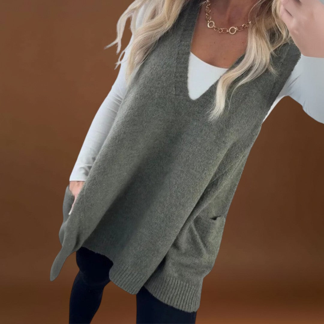 Roberta - Colete de malha aconchegante