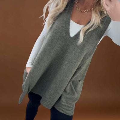 Roberta - Colete de malha aconchegante