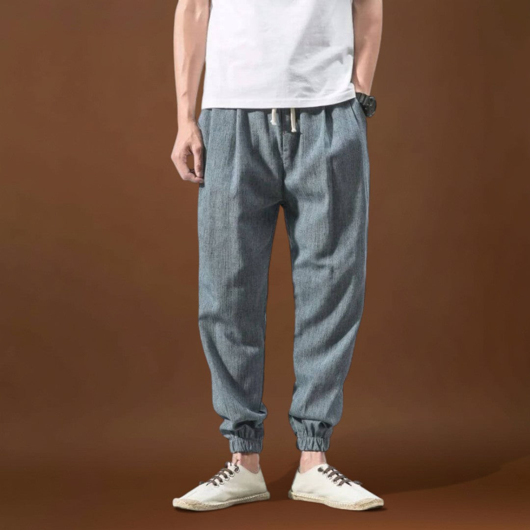 Yoko - Calças japonesas confortáveis Verde