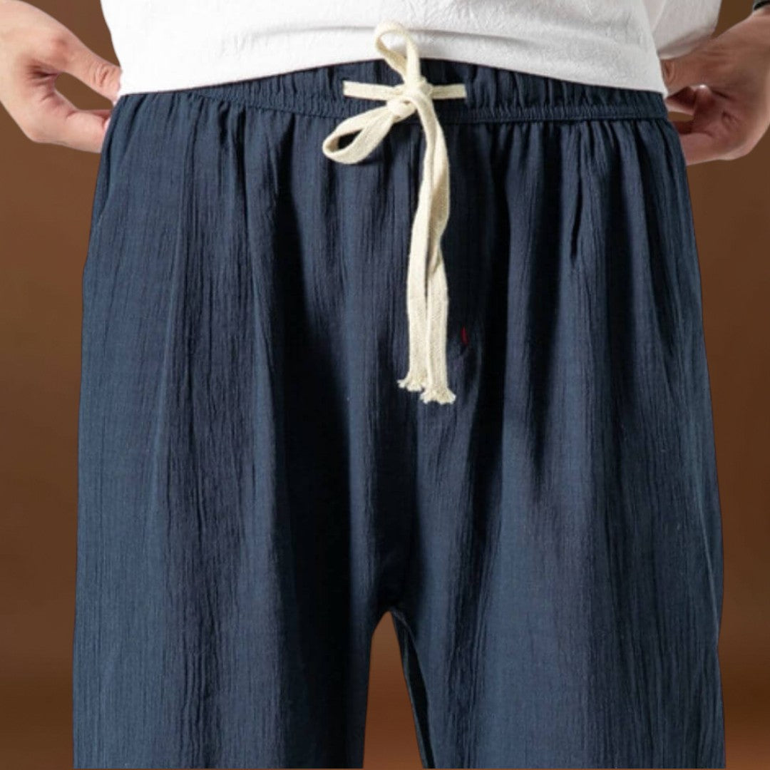 Yoko - Calças japonesas confortáveis Khaki