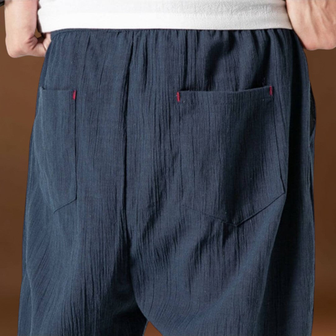 Yoko - Calças japonesas confortáveis Bege