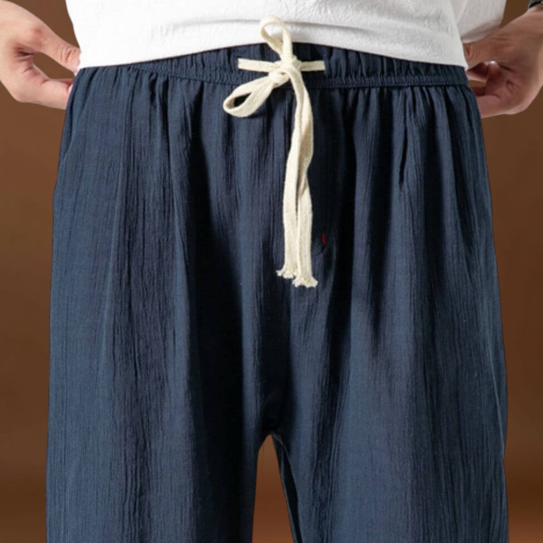 Yoko - Calças japonesas confortáveis Bege