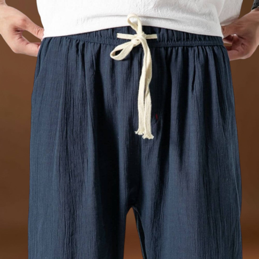 Yoko - Calças japonesas confortáveis Cinzento