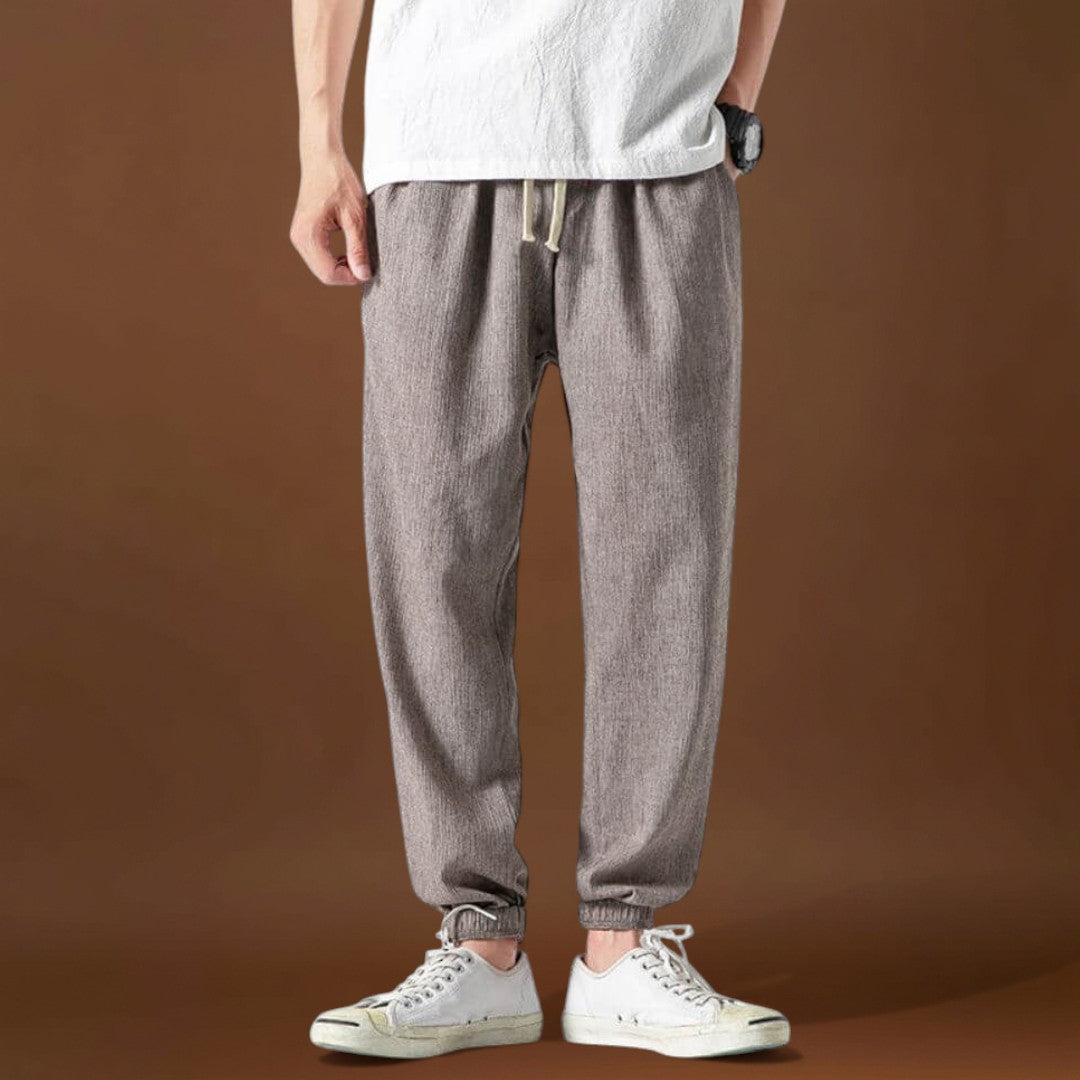 Yoko - Calças japonesas confortáveis Cinzento