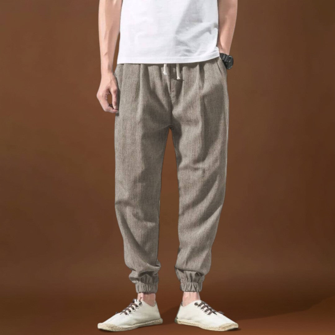 Yoko - Calças japonesas confortáveis Khaki