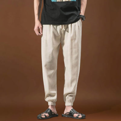 Yoko - Calças japonesas confortáveis Cinzento