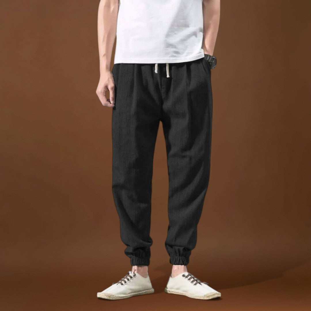 Yoko - Calças japonesas confortáveis Verde