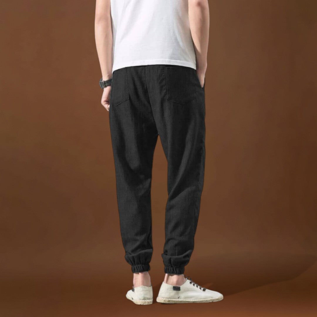 Yoko - Calças japonesas confortáveis Verde