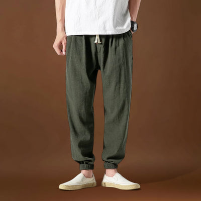 Yoko - Calças japonesas confortáveis Khaki