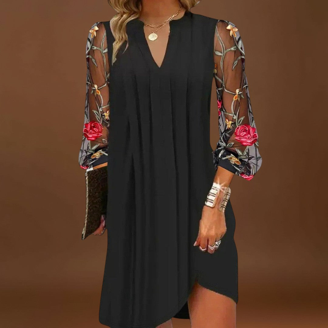 Daniela - Mini vestido elegante com decote em V