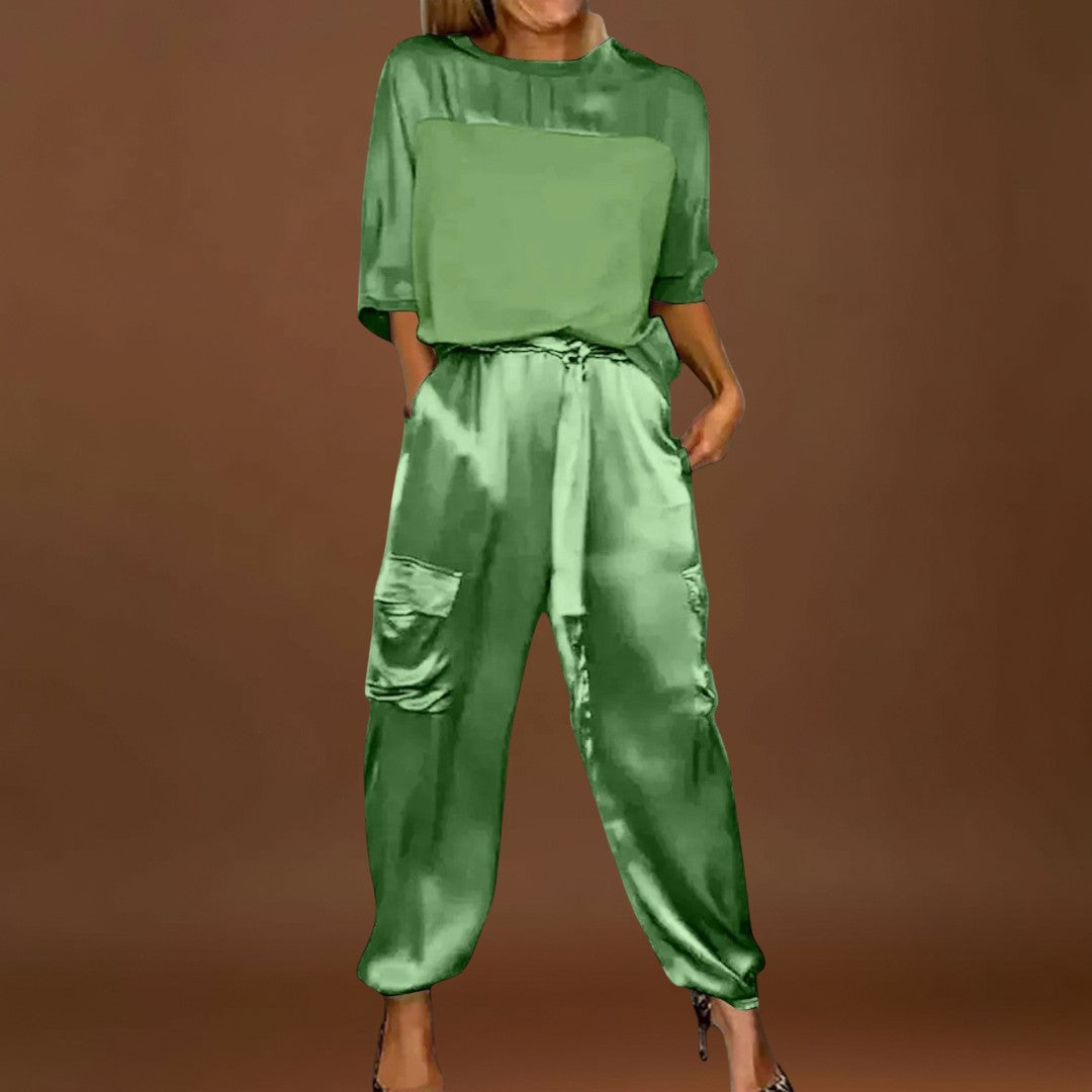 Margarida - Conjunto de Seda de 2 Peças