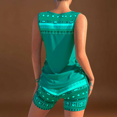 Márcia - Tankini com estampado geométrico