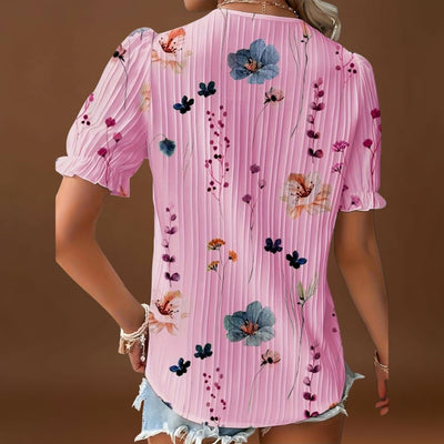 Bruna - Blusa elegante com um decote pontiagudo