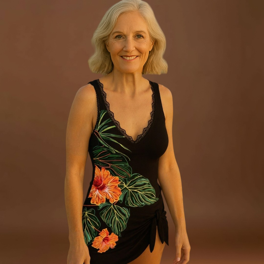 Cátia - Tankini com padrão floral