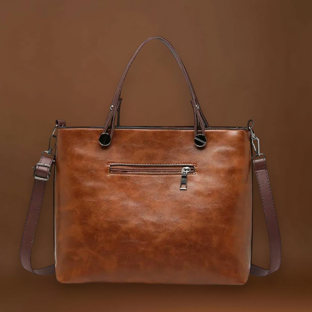 Maria. - Bolsa de couro elegante