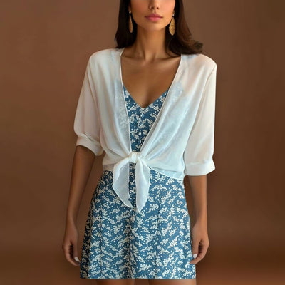 Olivia - Blusa com a frente aberta