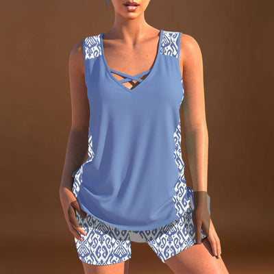 Márcia - Tankini com estampado geométrico