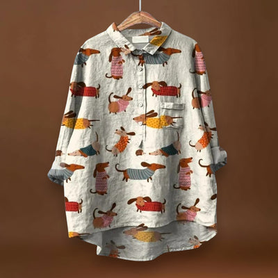 Flora - Camisa de linho de algodão