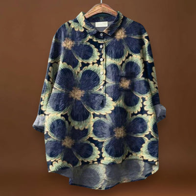 Flora - Camisa de linho de algodão