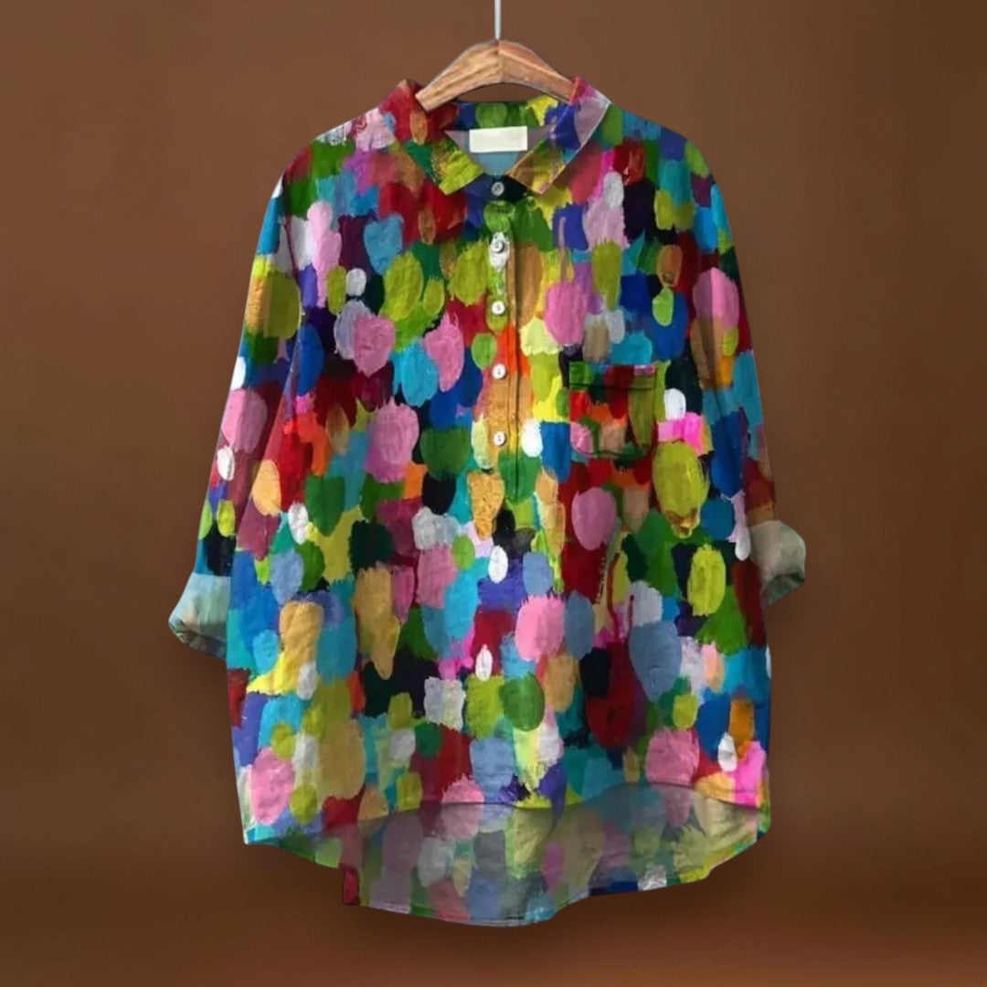 Flora - Camisa de linho de algodão