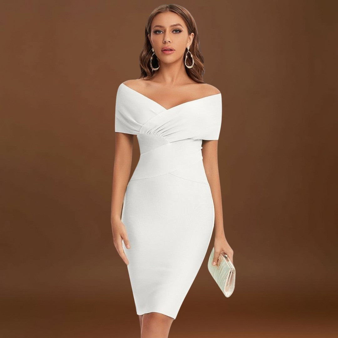 Ofélia - Vestido Elegante com Decote em V