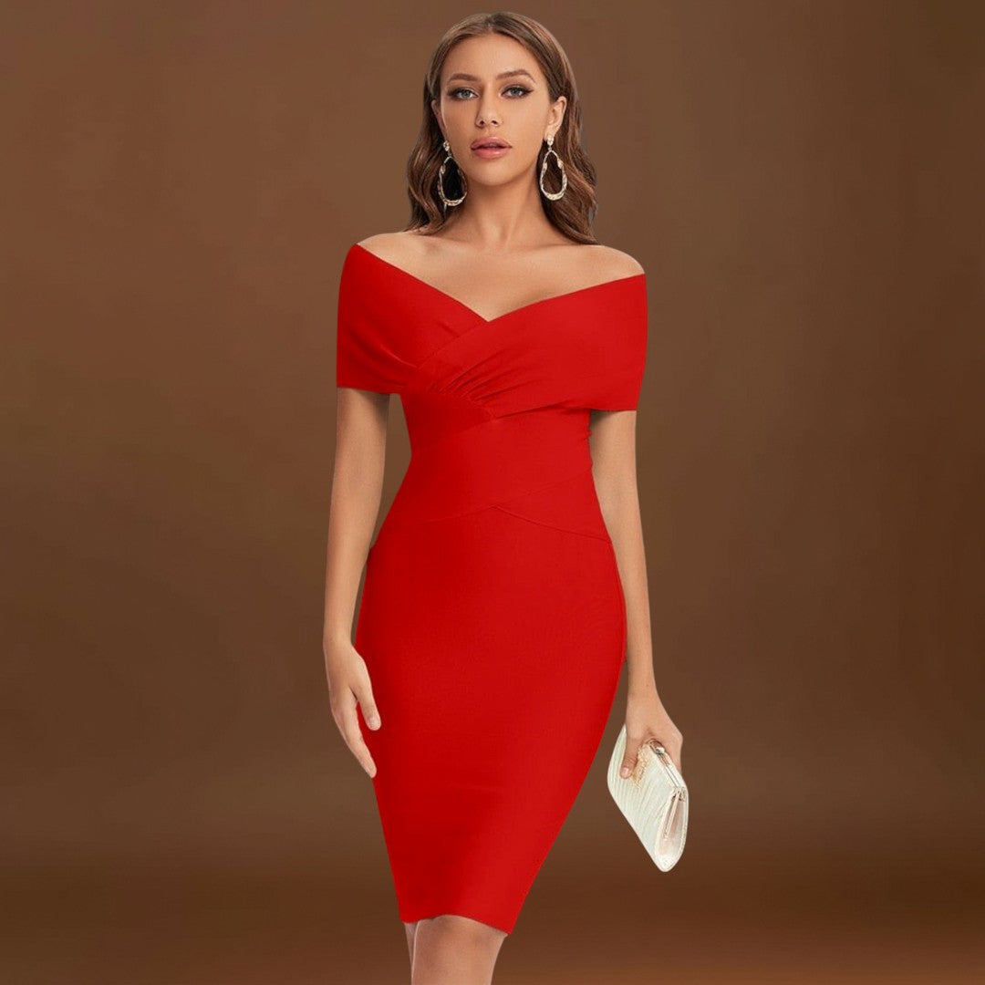 Ofélia - Vestido Elegante com Decote em V