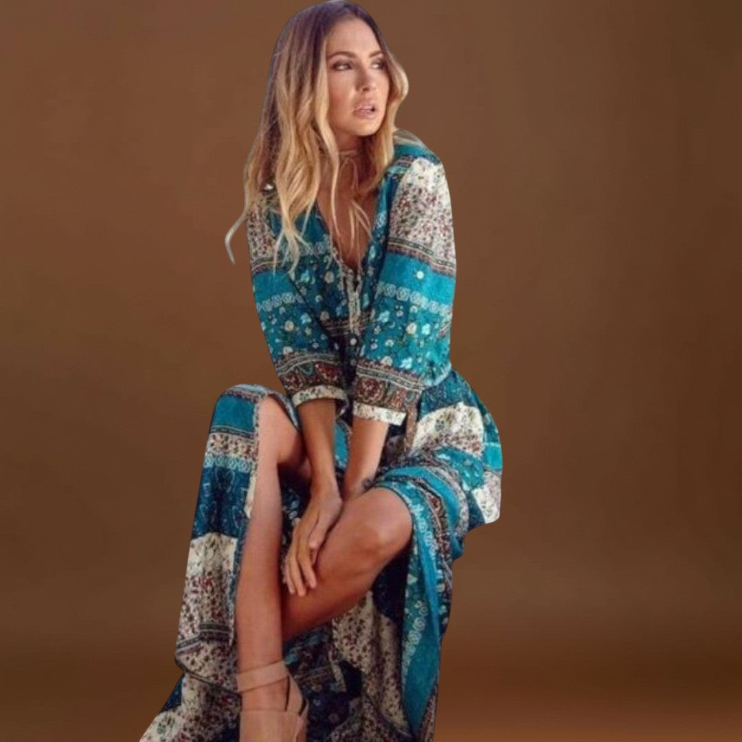 Carina - Vestido midi Boho
