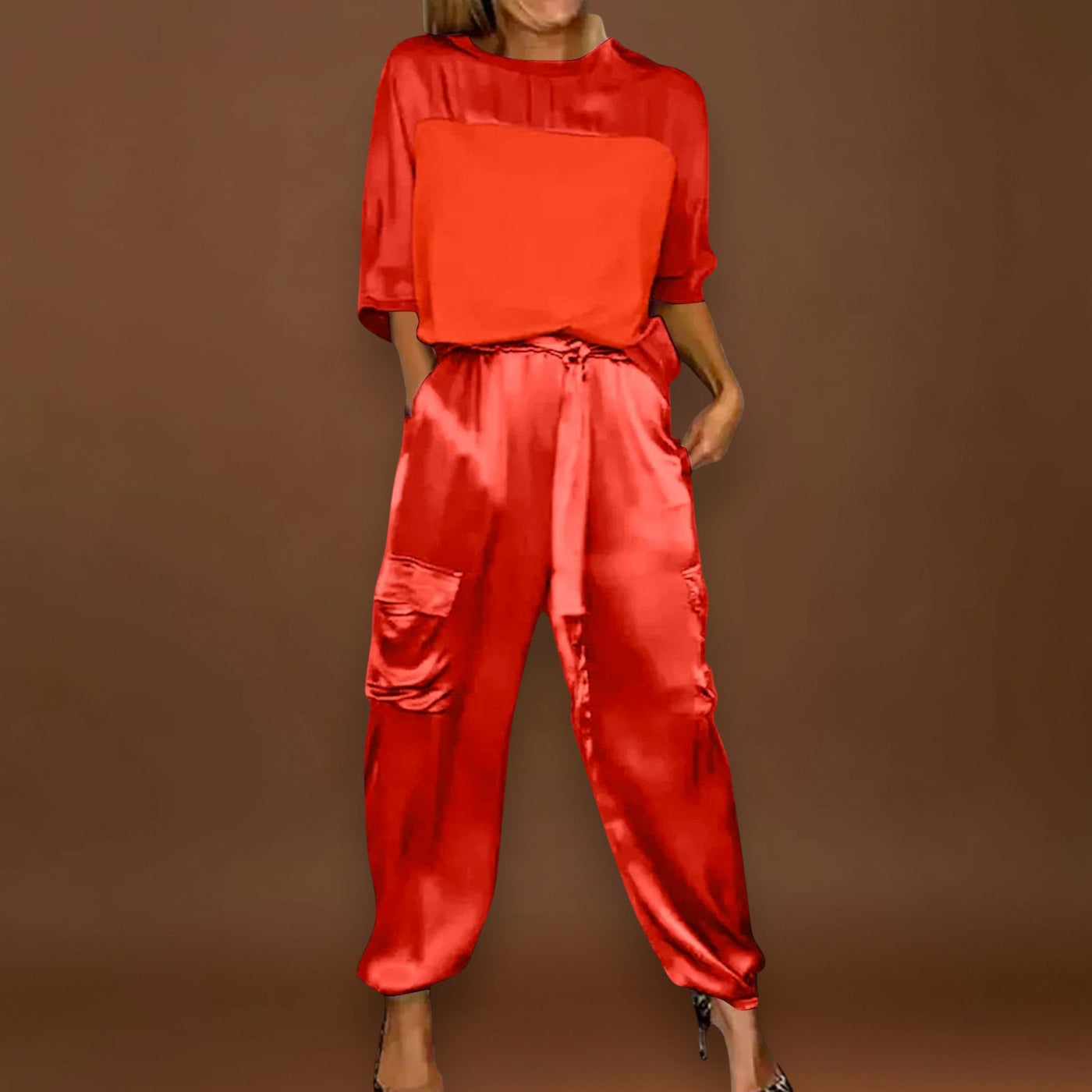 Margarida - Conjunto de Seda de 2 Peças