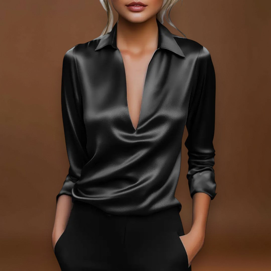 Nádia - Blusa Premium com decote em V