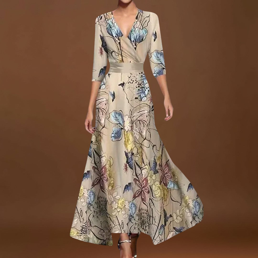 Inês - Vestido de senhora com manga elegante