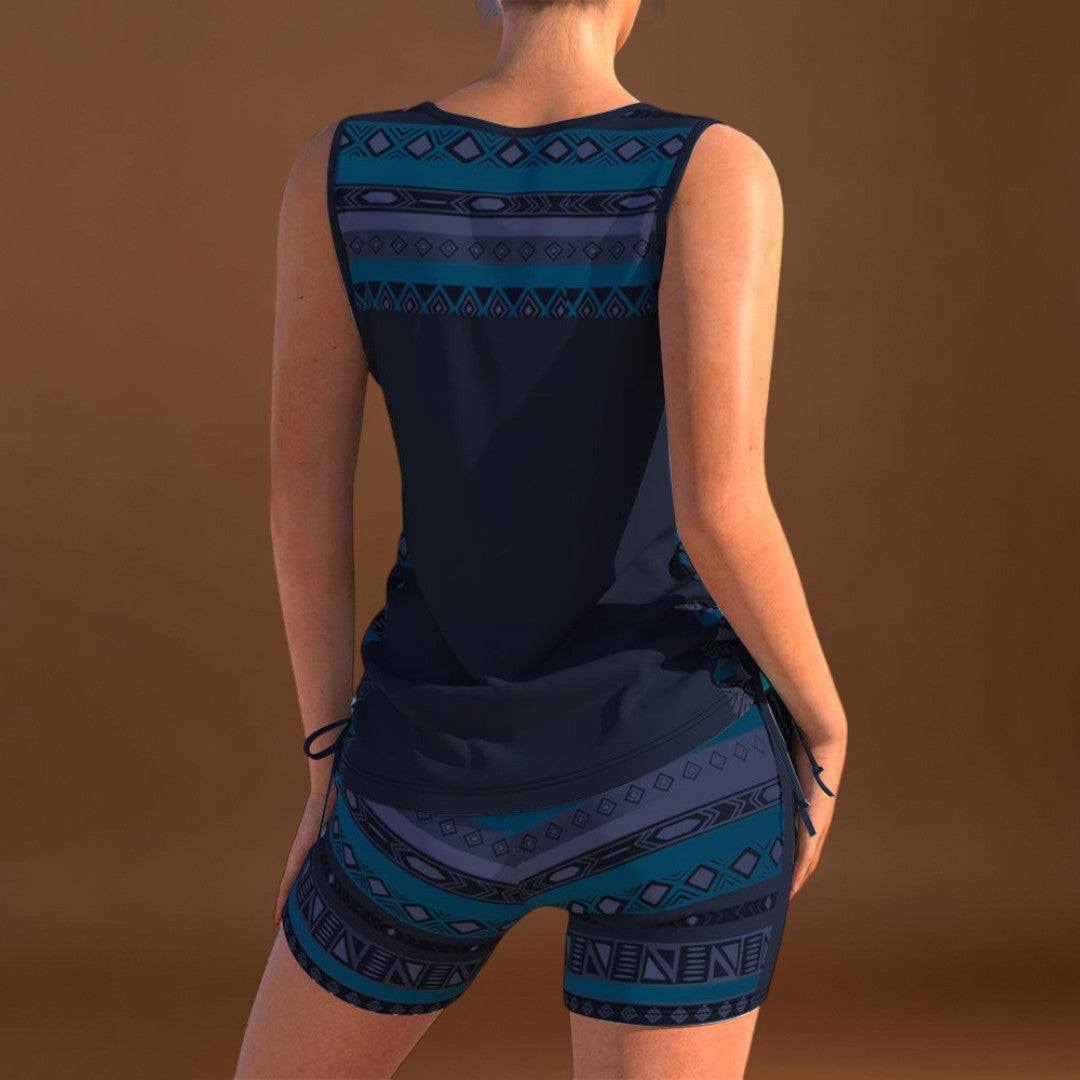 Márcia - Tankini com estampado geométrico