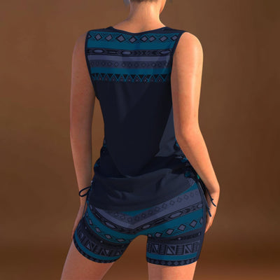 Márcia - Tankini com estampado geométrico