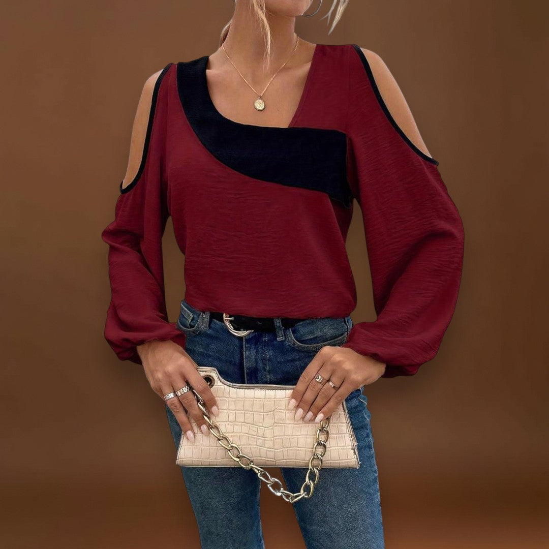 Mariana - Blusa com decote quadrado