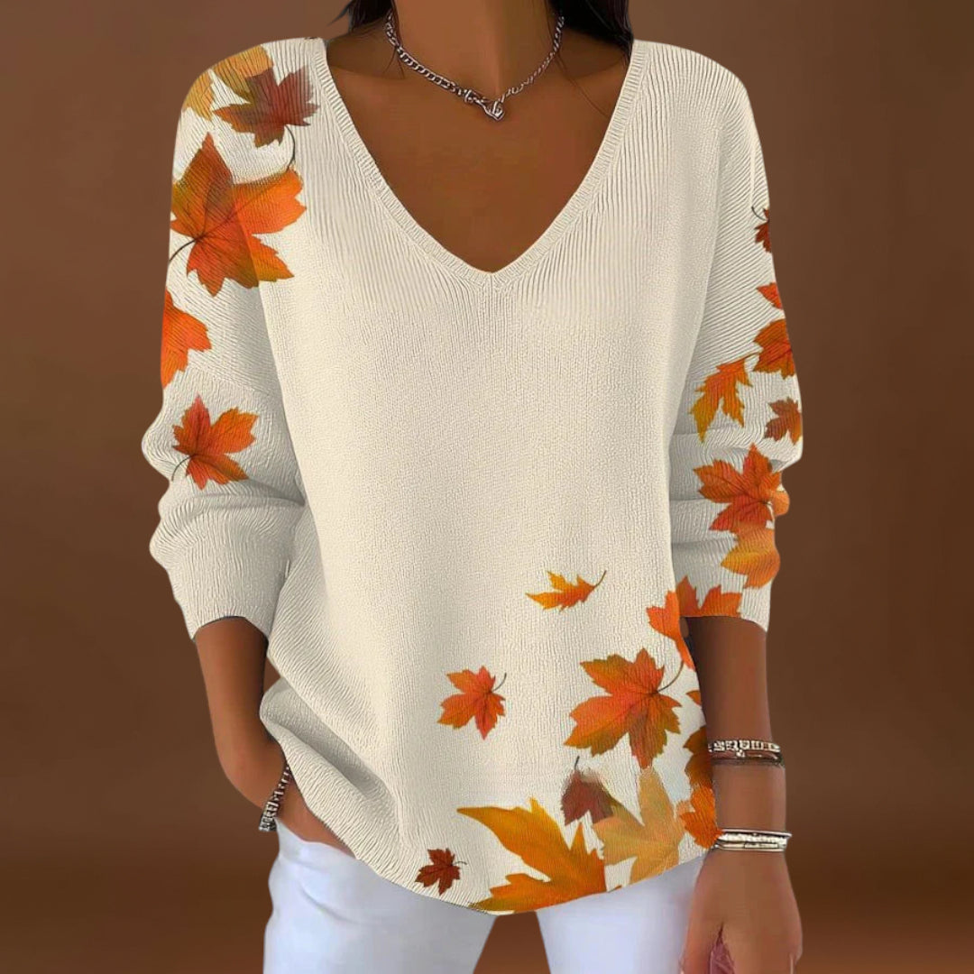 Teresa - Pullover Elegante com Decote em V