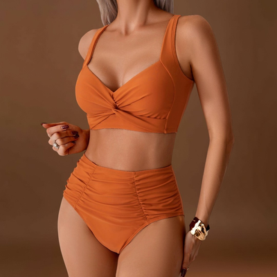 Fátima - Biquíni em tecido com pregas