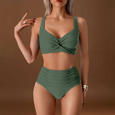 Daniela - Biquíni em tecido com pregas