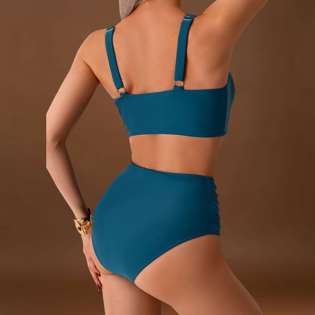 Fátima - Biquíni em tecido com pregas