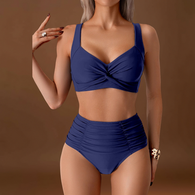 Daniela - Biquíni em tecido com pregas
