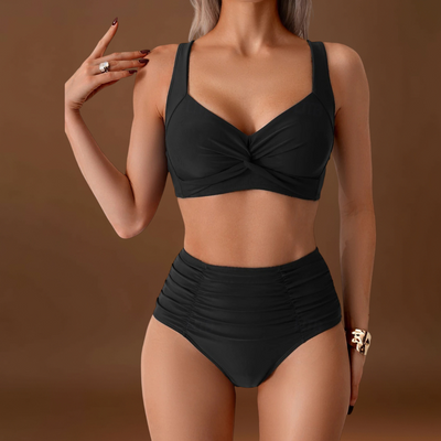 Daniela - Biquíni em tecido com pregas