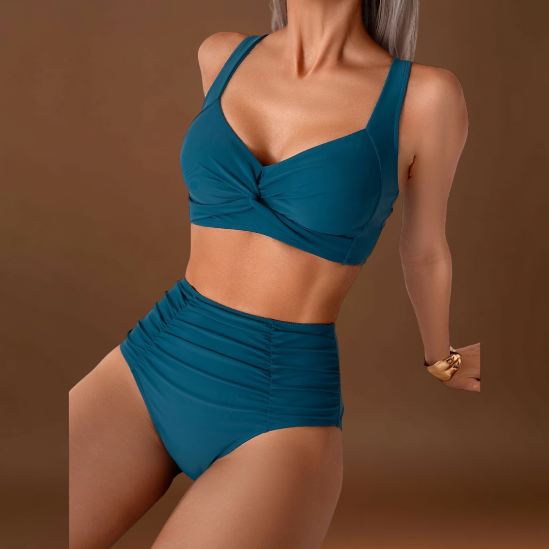 Daniela - Biquíni em tecido com pregas