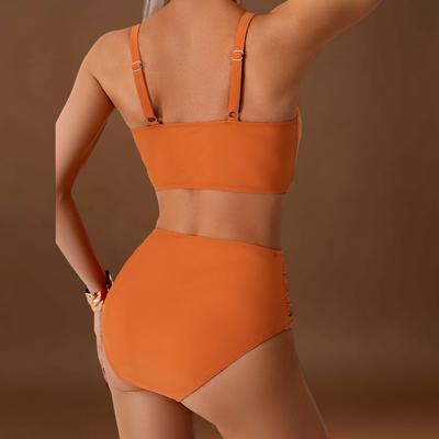 Fátima - Biquíni em tecido com pregas