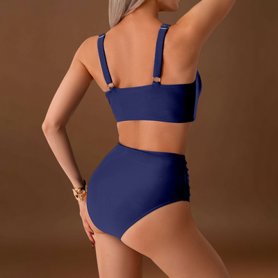 Fátima - Biquíni em tecido com pregas