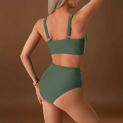 Daniela - Biquíni em tecido com pregas