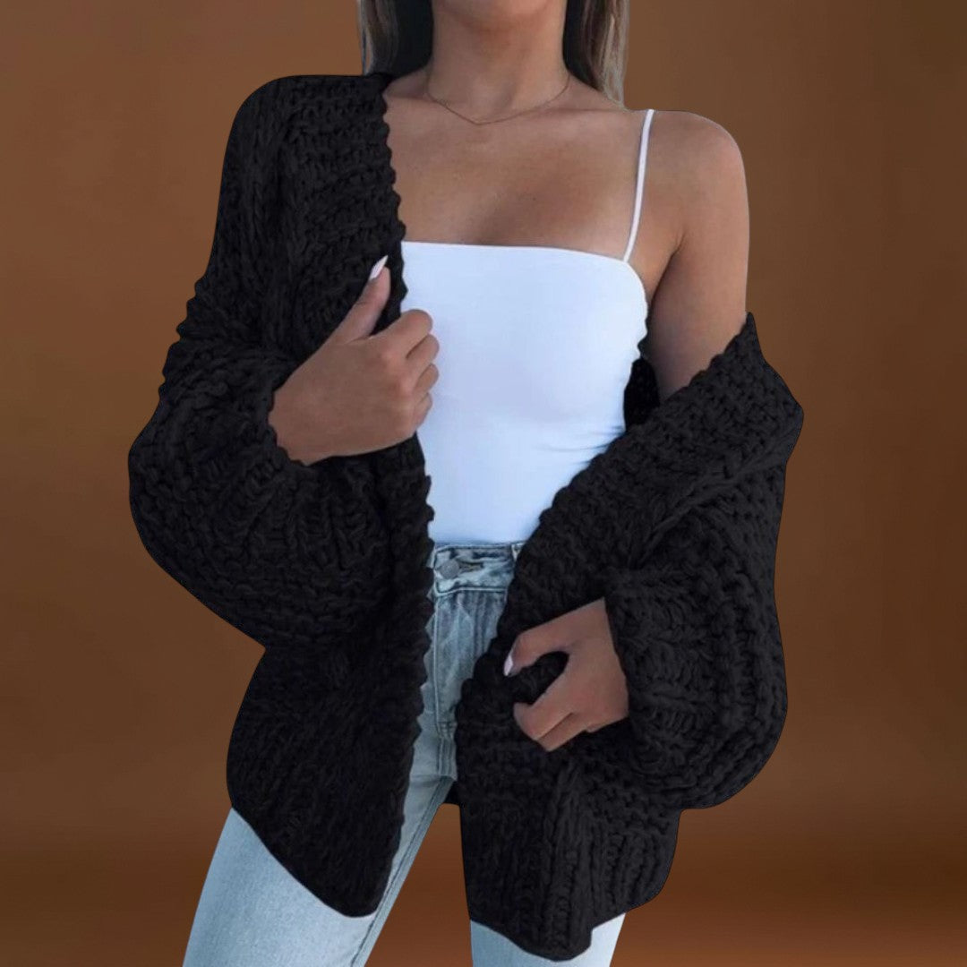 Daniela - Casaco descontraído em malha grossa