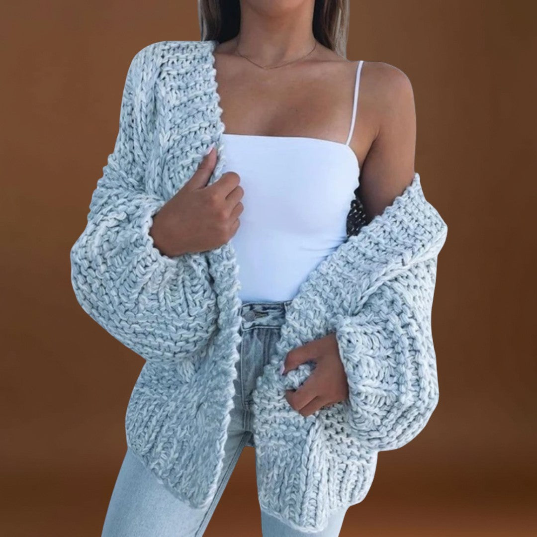 Daniela - Casaco descontraído em malha grossa